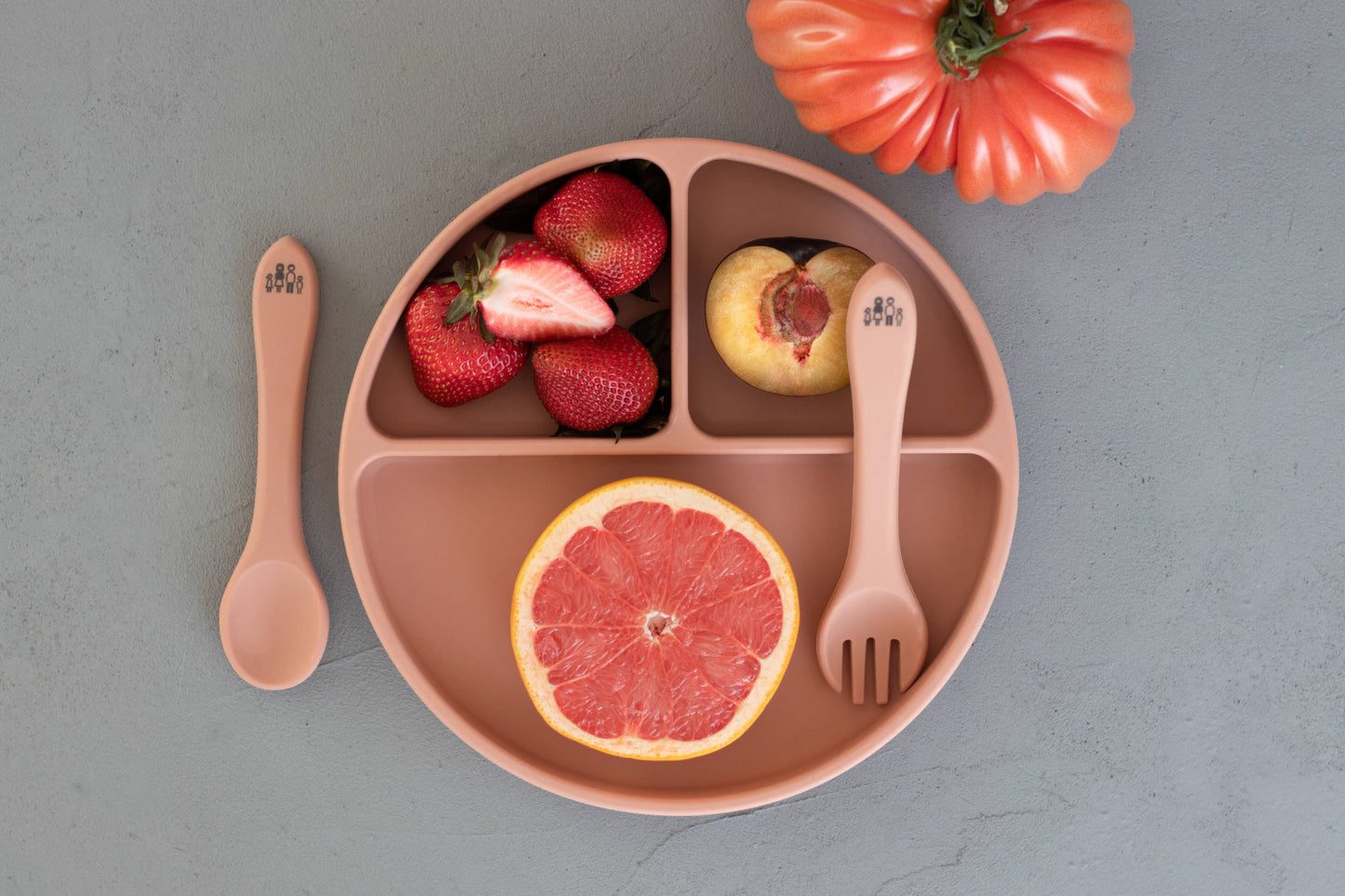 Suction Plate - Warm Taupe