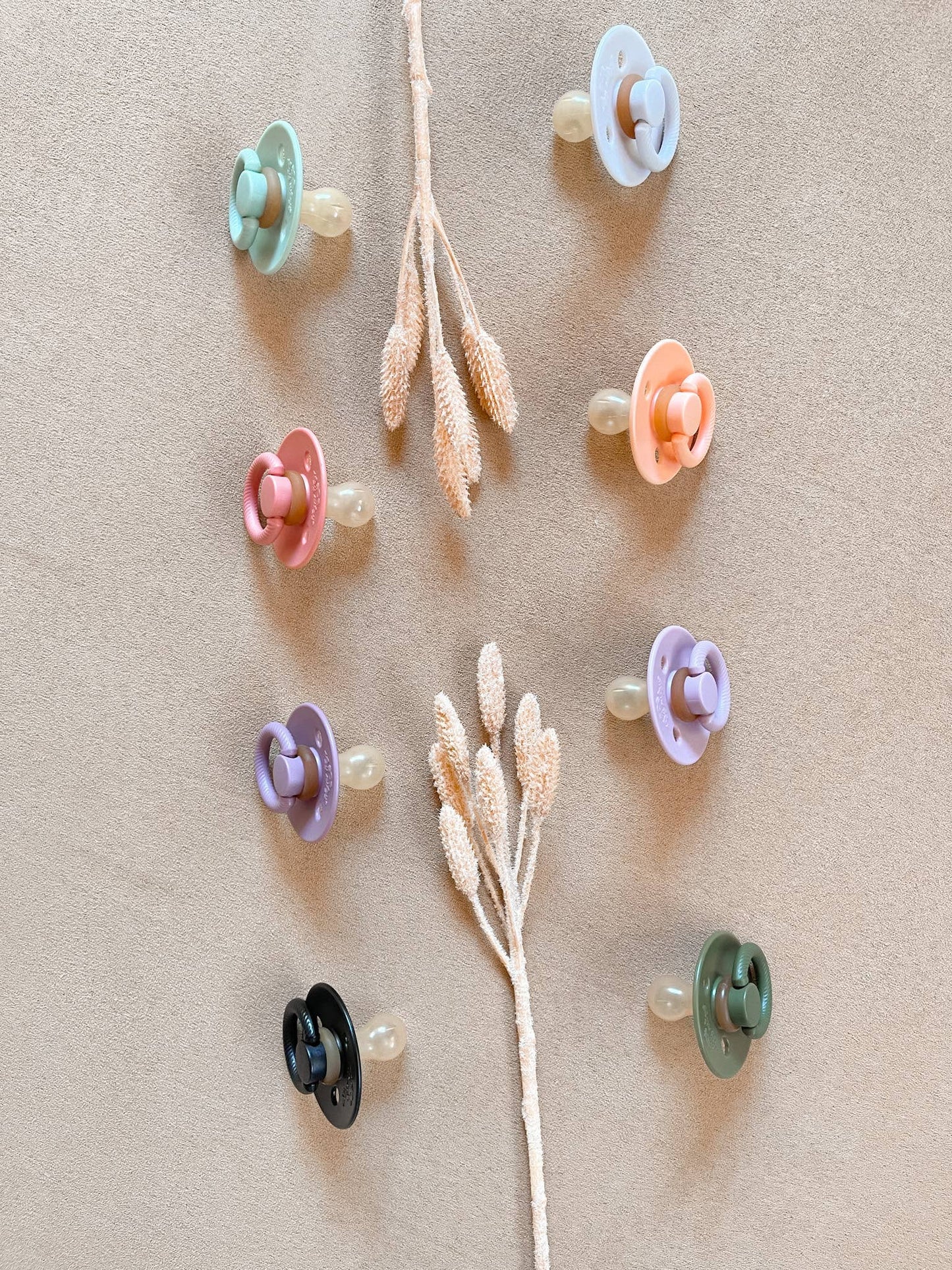 *New* Itzy Soother™ Natural Rubber Paci Sets: Coconut + Toast