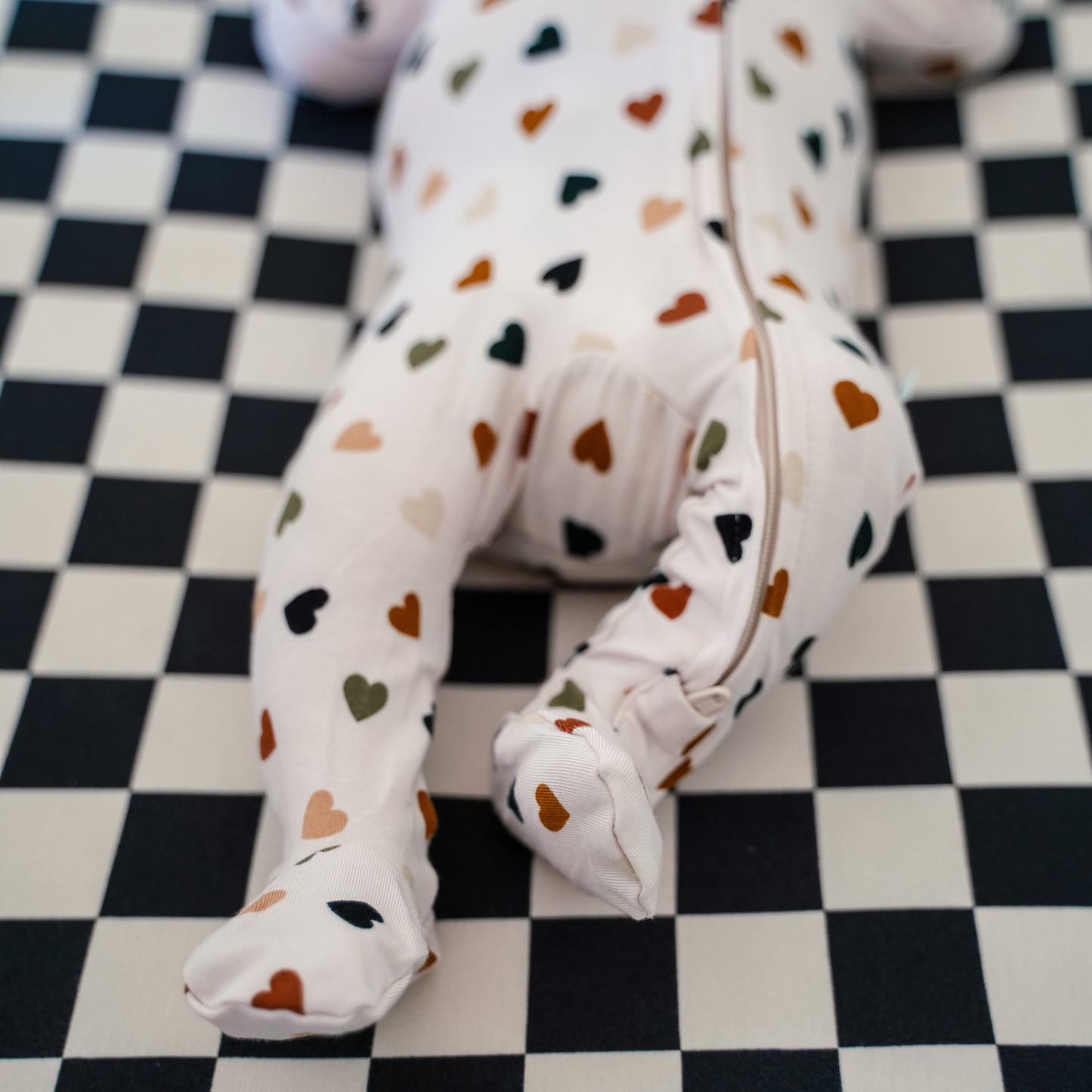 Bamboo Footed Sleepers | Prints: Boho Daisies / 6-9M