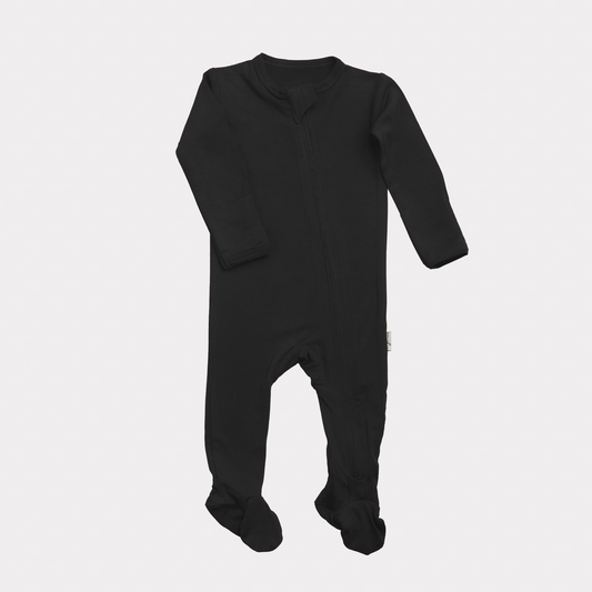 Bamboo Footed Sleepers | Night Black
