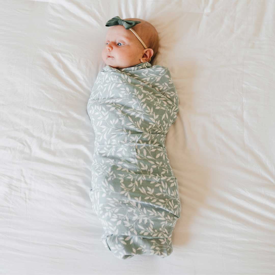 Bamboo Muslin Swaddle - Floral Bliss