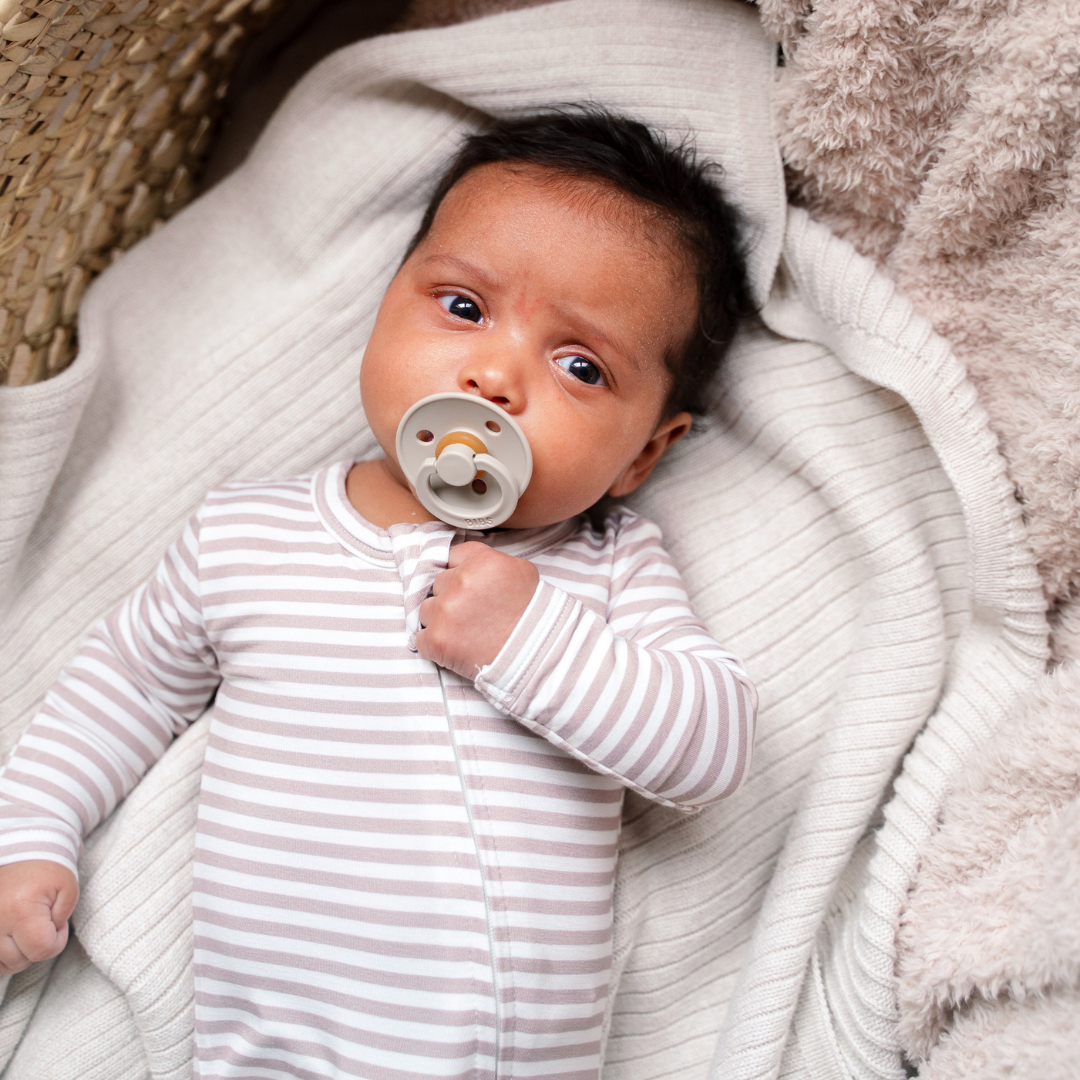 Bamboo Footed Sleepers | Blush Checks