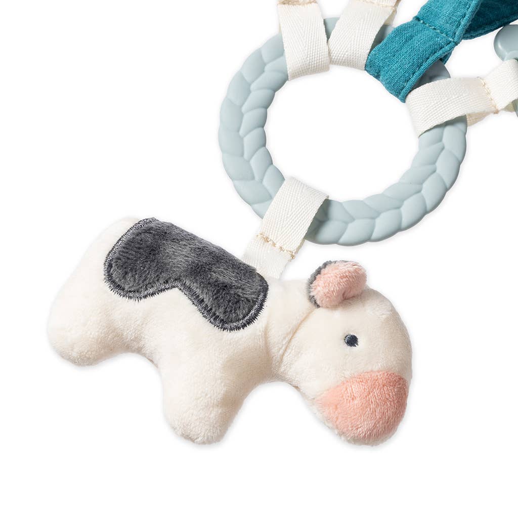 Bitzy Busy Ring™ Teething Activity Toy: Bunny