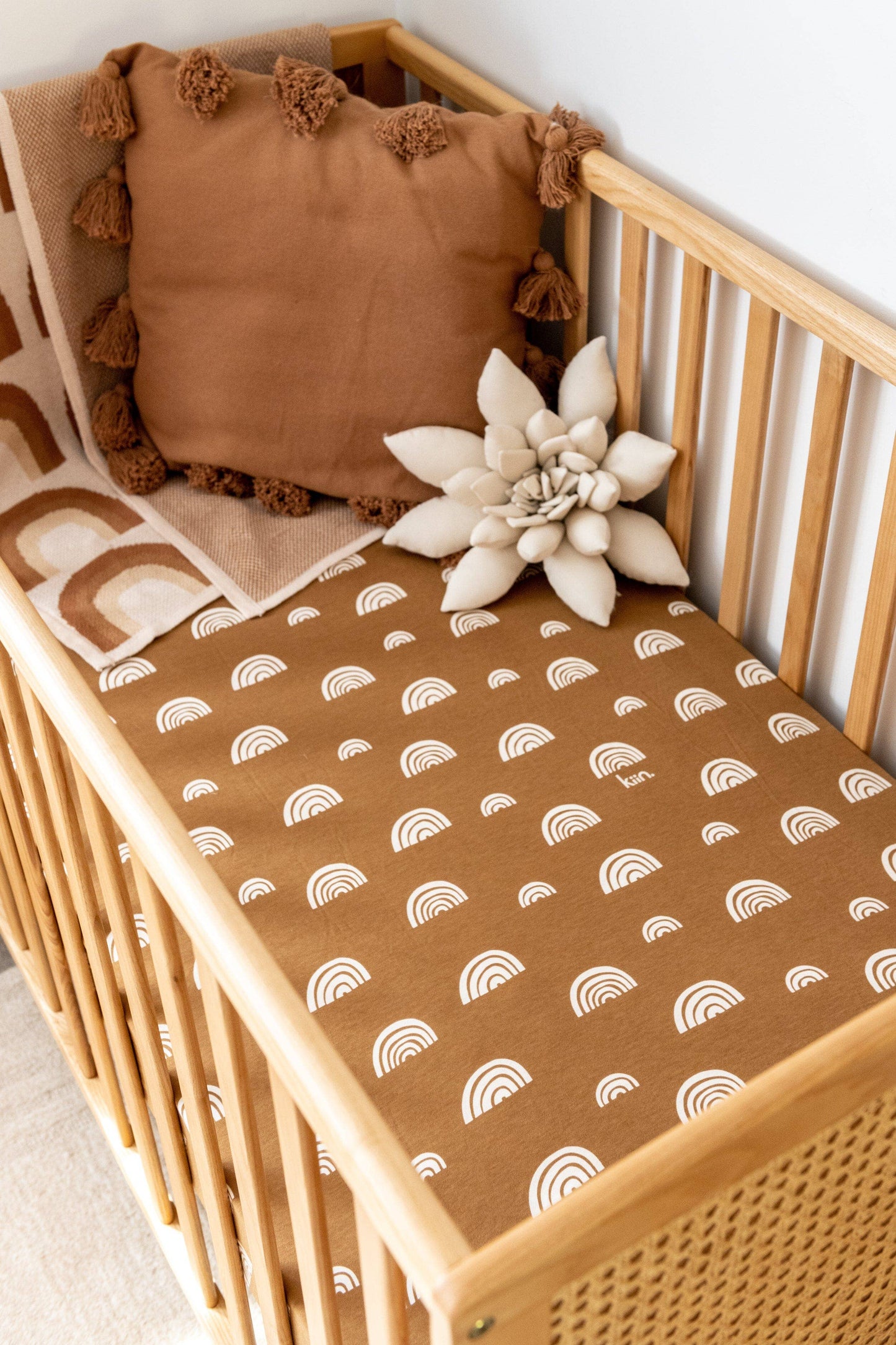 Organic Cot Sheet: Blush