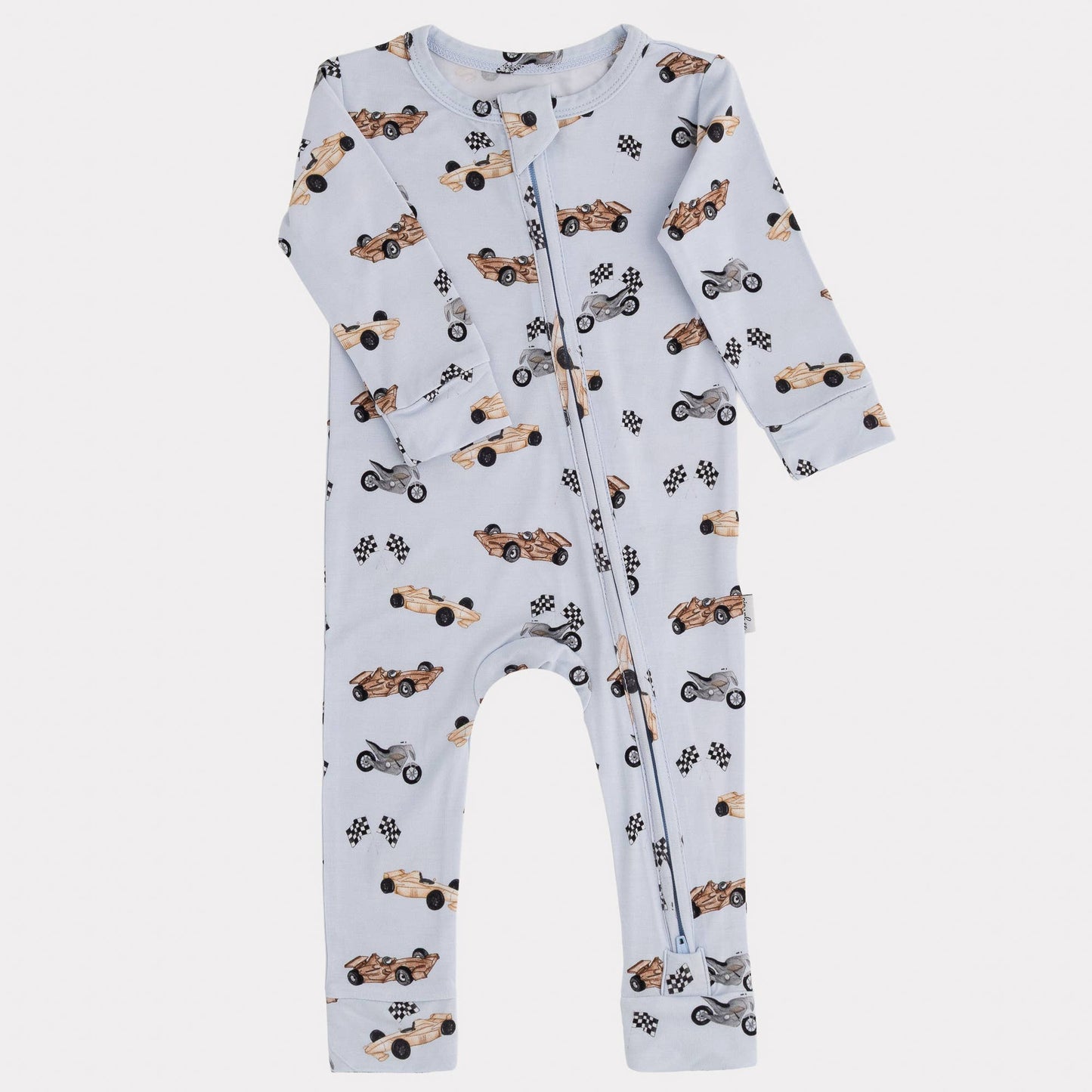 Bamboo Footless Sleeper | Black Hearts