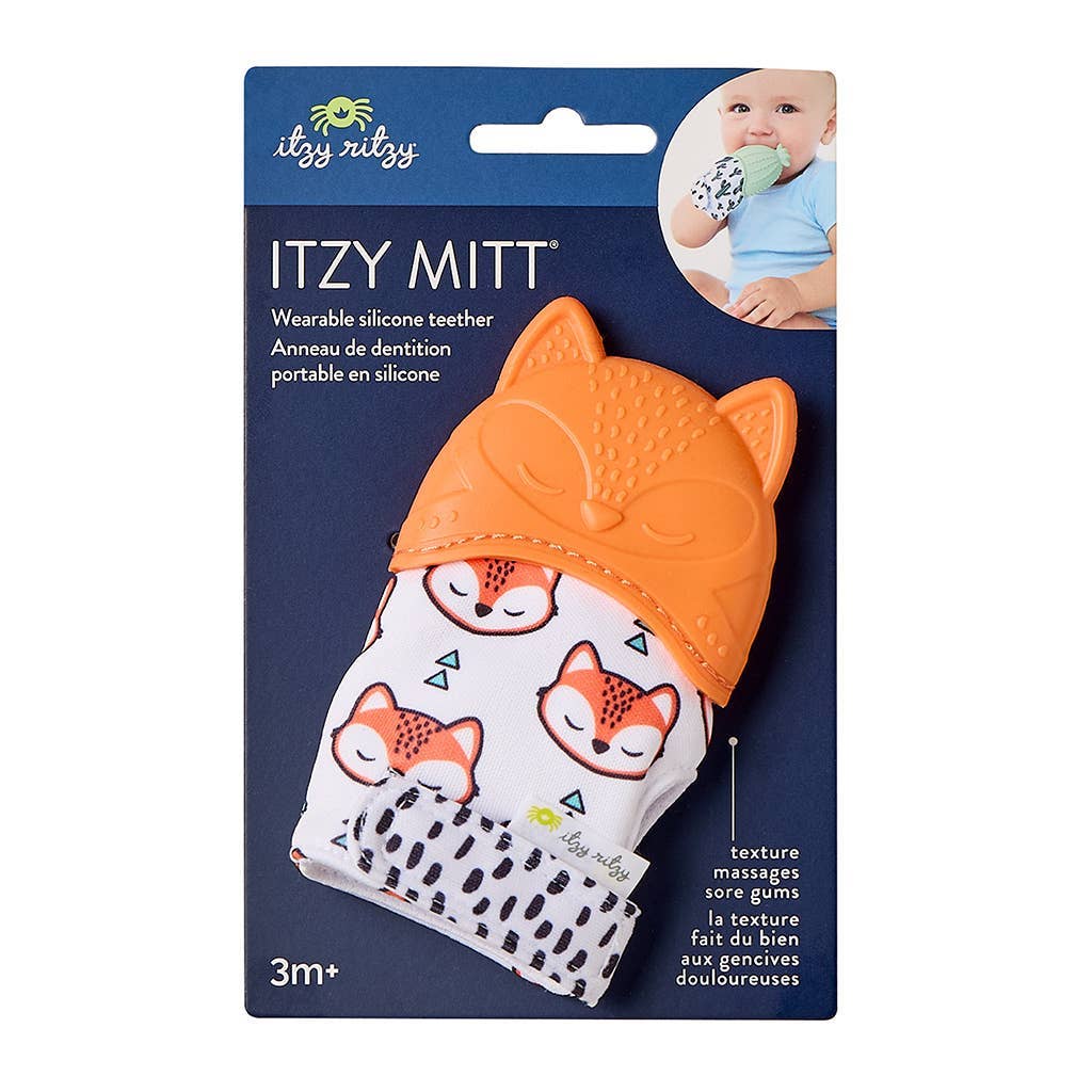 Itzy Mitt™ Silicone Teething Mitts: Bow