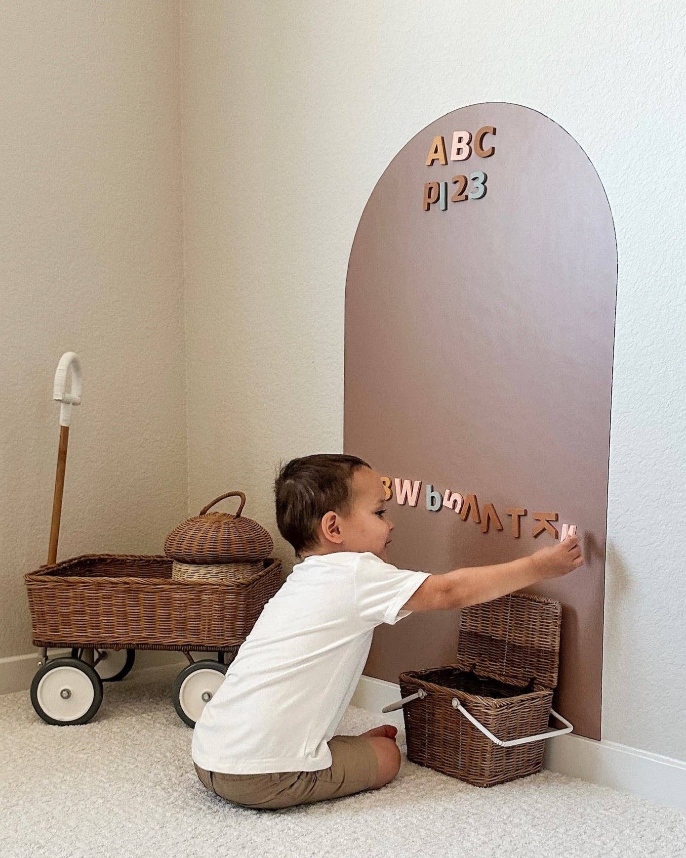 Magic Playwall - Arch Magnetic Wall Decal for Kids: Blush