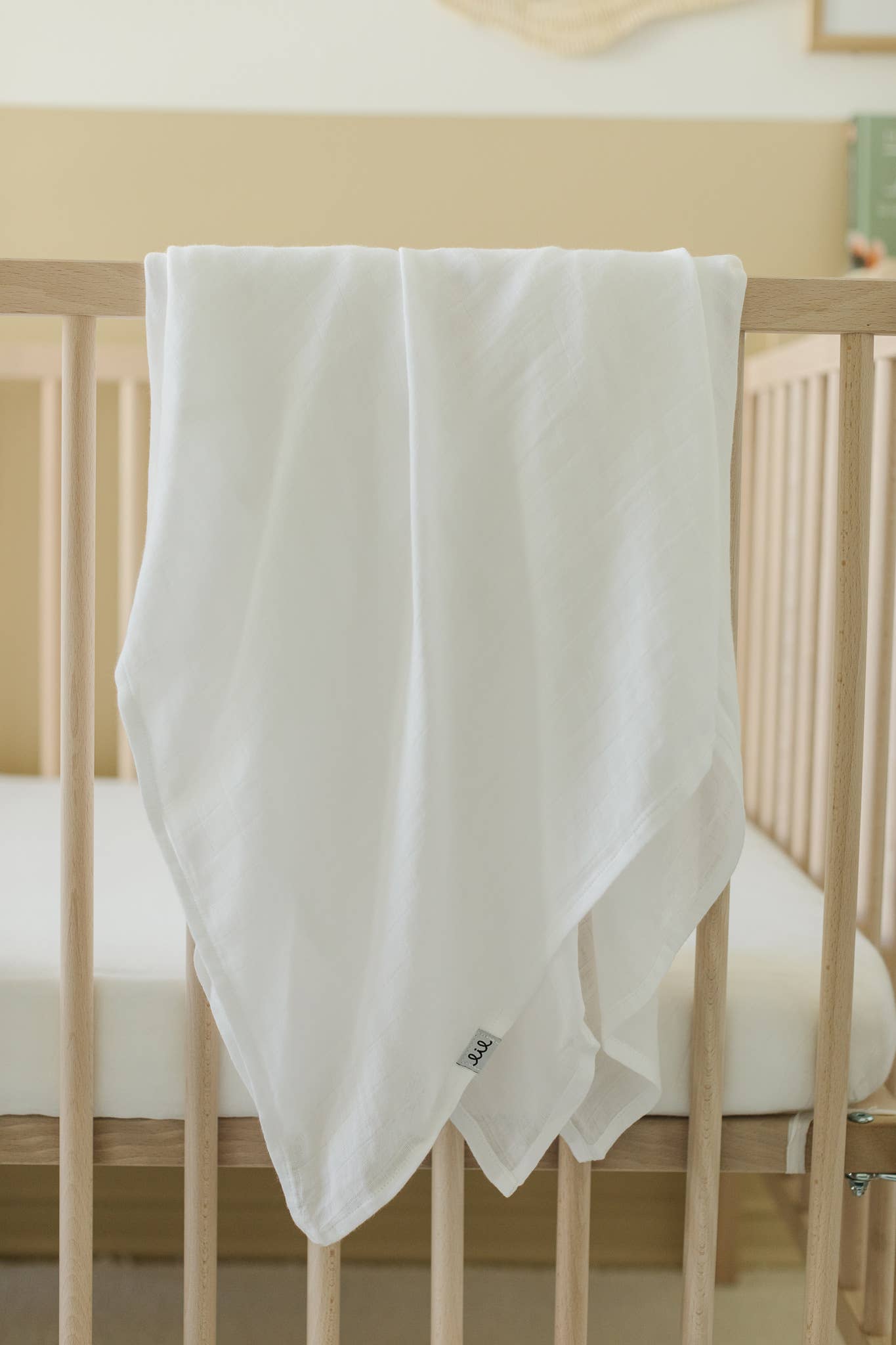 White Muslin Single Swaddle