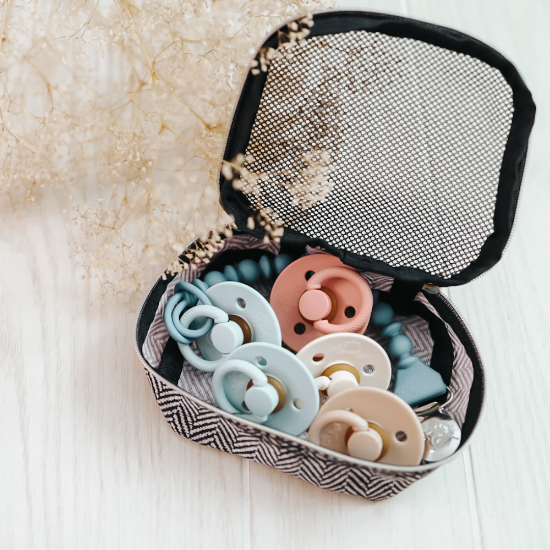 *New* Itzy Soother™ Natural Rubber Paci Sets: Blossom + Rosewood