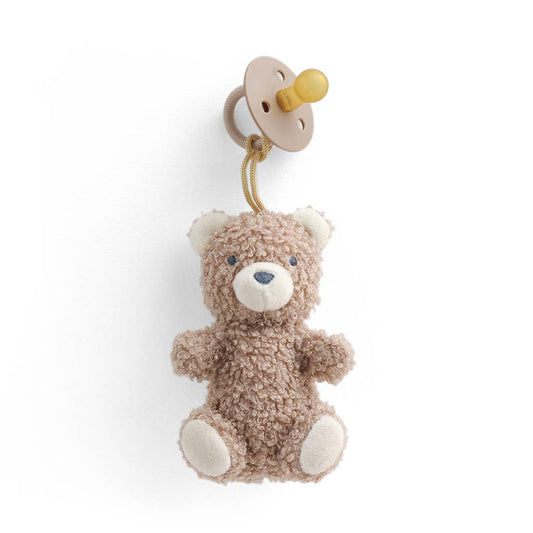 *New* Bitzy Pal Natural Rubber Pacifier & Plush: Bear