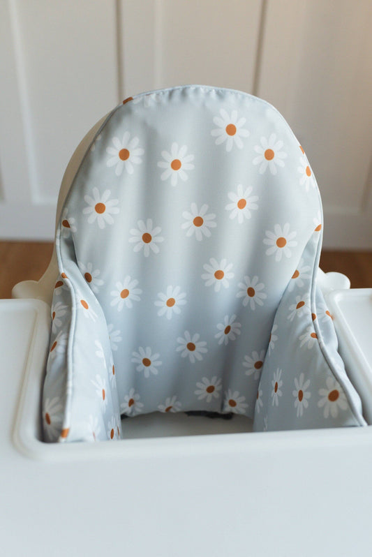 Blue Daisy Cushion Cover for IKEA Antilop Highchair Baby: Cushion + Cover