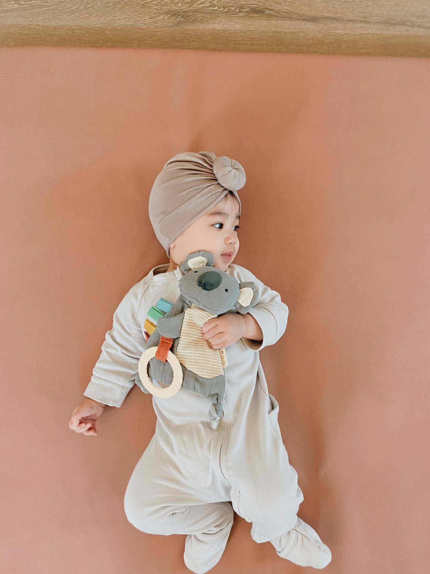 Bitzy Crinkle™ Sensory Toy With Teether: Dino