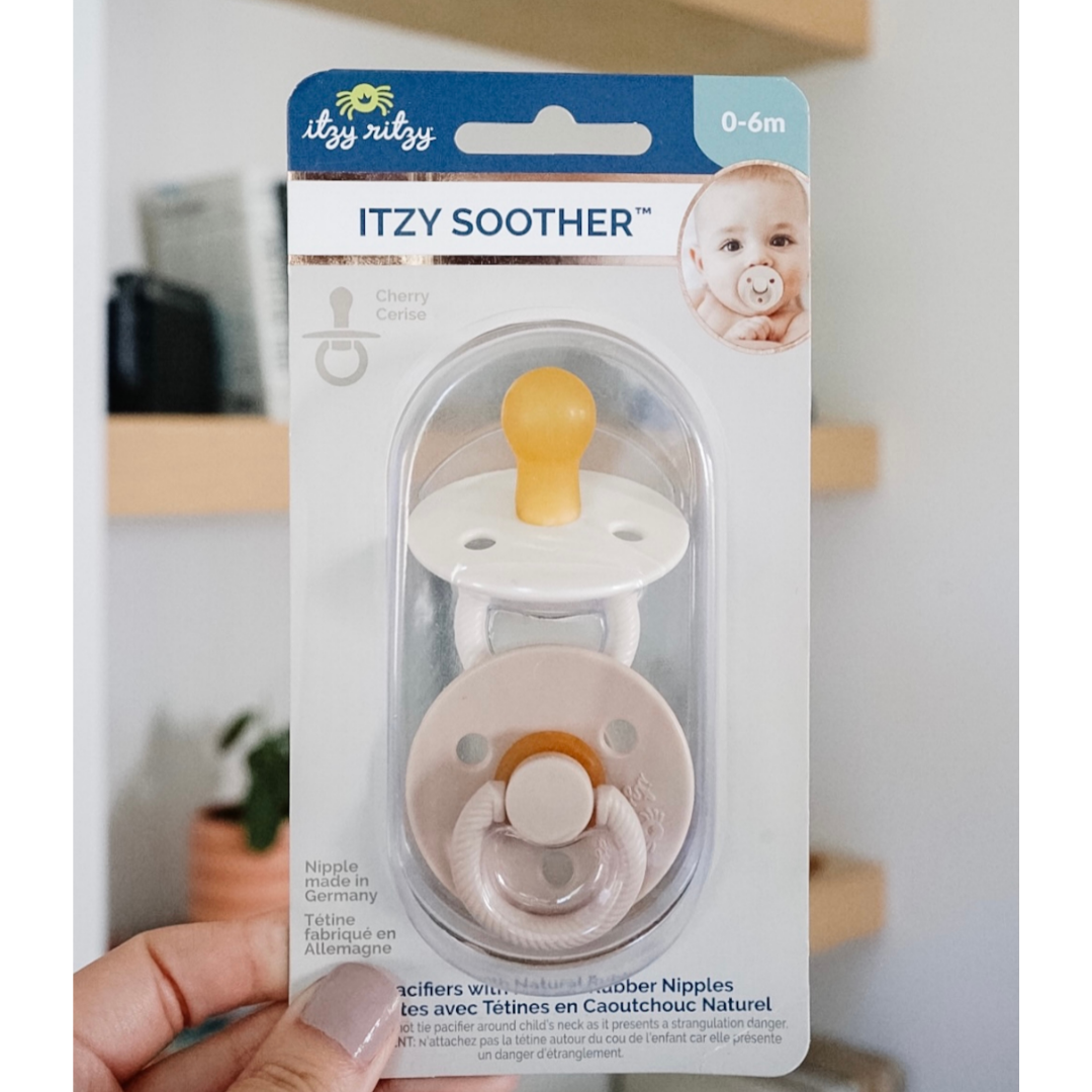 *New* Itzy Soother™ Natural Rubber Paci Sets: Coconut + Toast