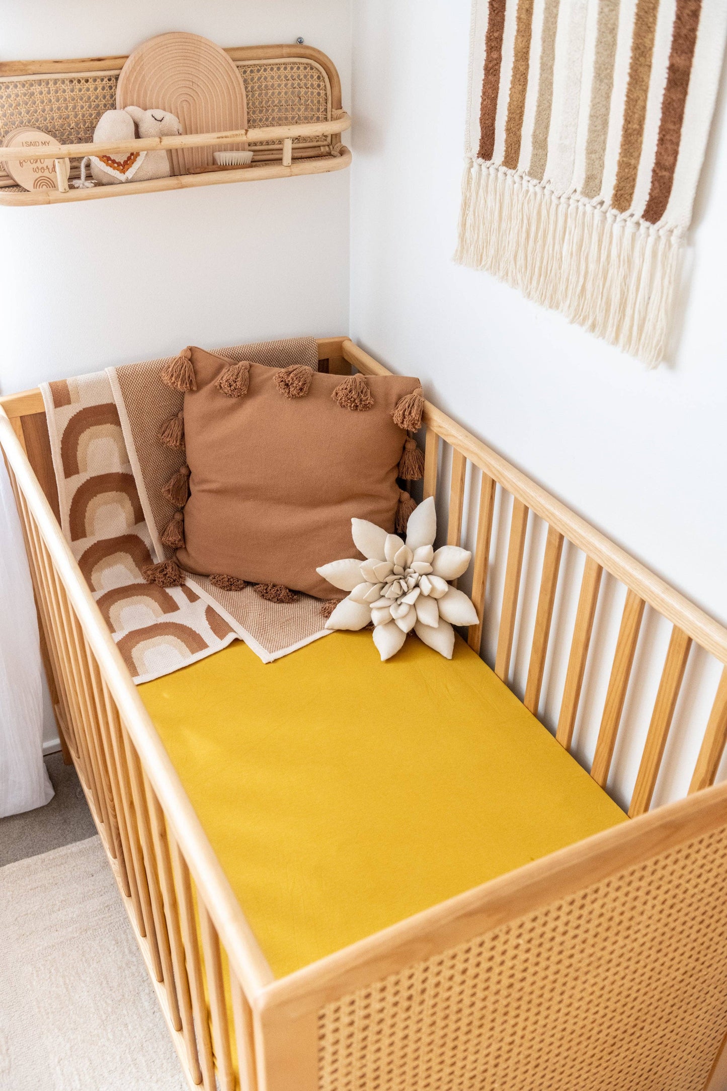 Organic Cot Sheet: Blush