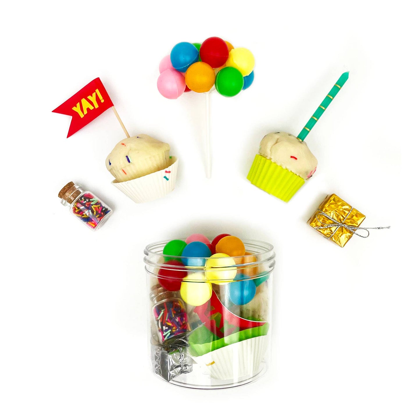 Celebration (Confetti Sprinkle) Play Dough-To-Go Kit: Scented-Vanilla Buttercream