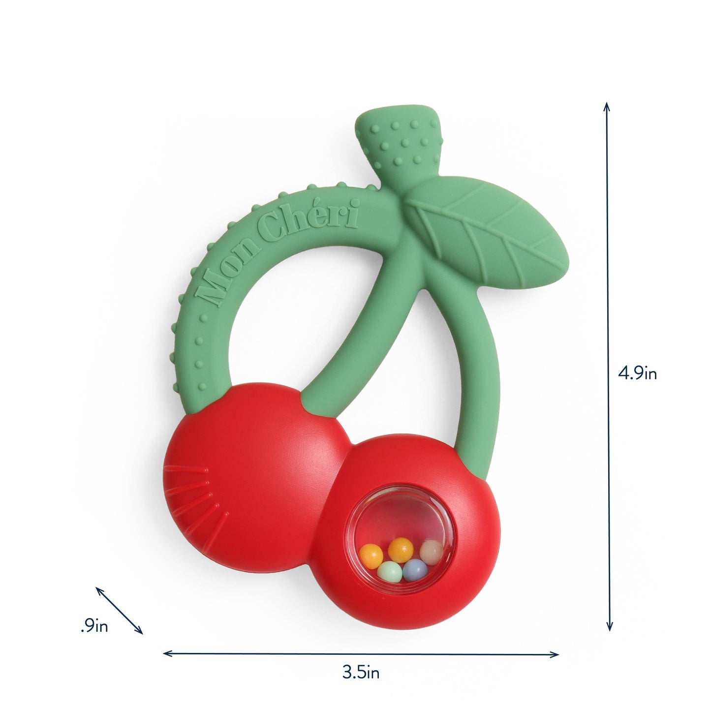*NEW* Bitzy Shake™ - Silicone Teether with Rattle: Goose