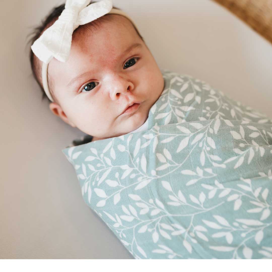 Bamboo Muslin Swaddle - Floral Bliss