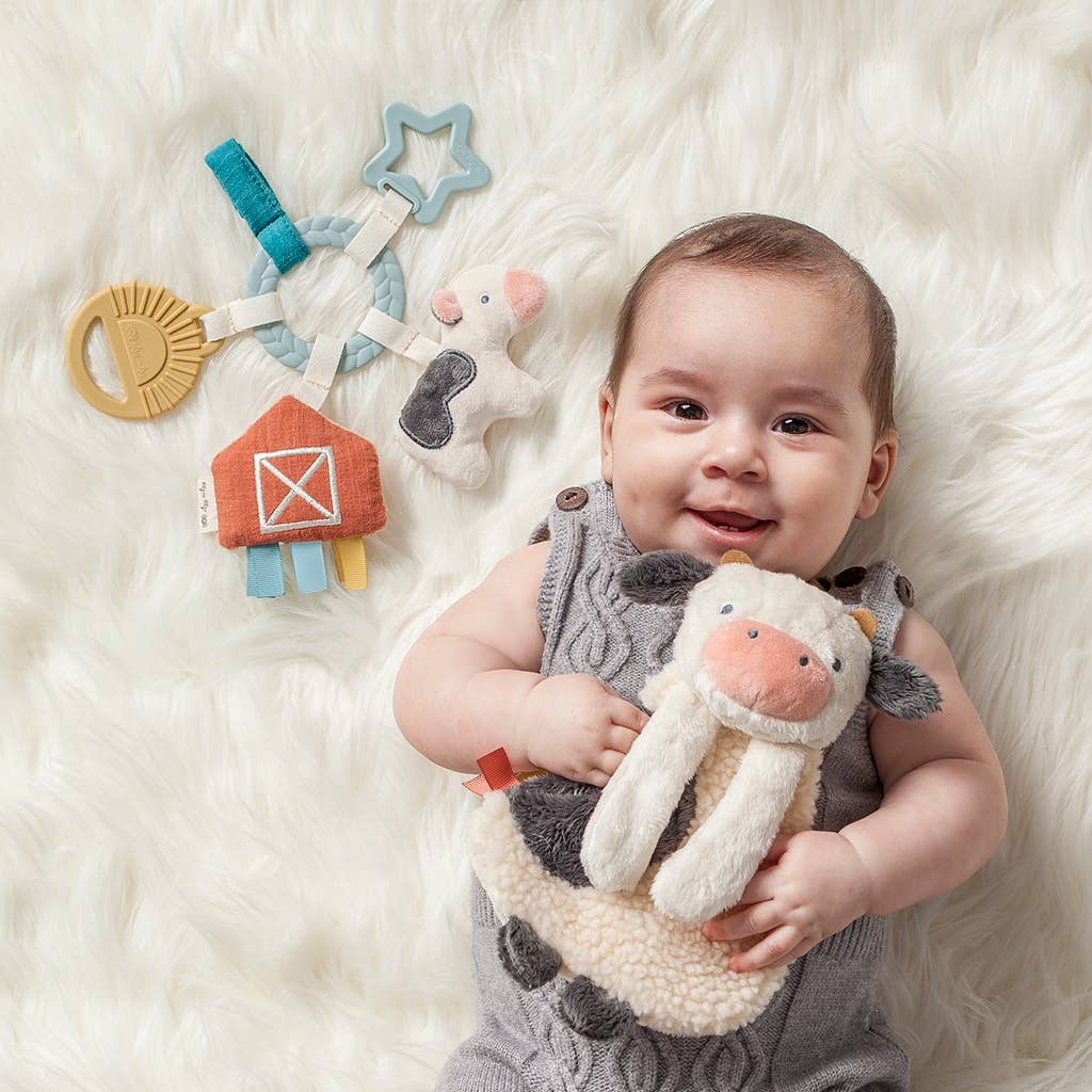 Bitzy Busy Ring™ Teething Activity Toy: Veggie