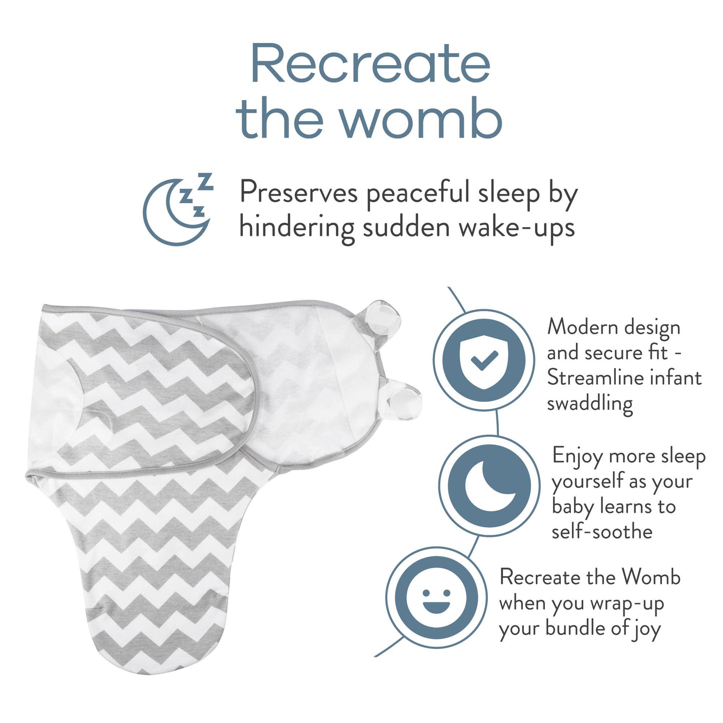 Baby Easy Swaddle Blankets - Pack of 3 by Comfy Cubs: Blush/Mauve/Mulberry / Small (0-3 Months)