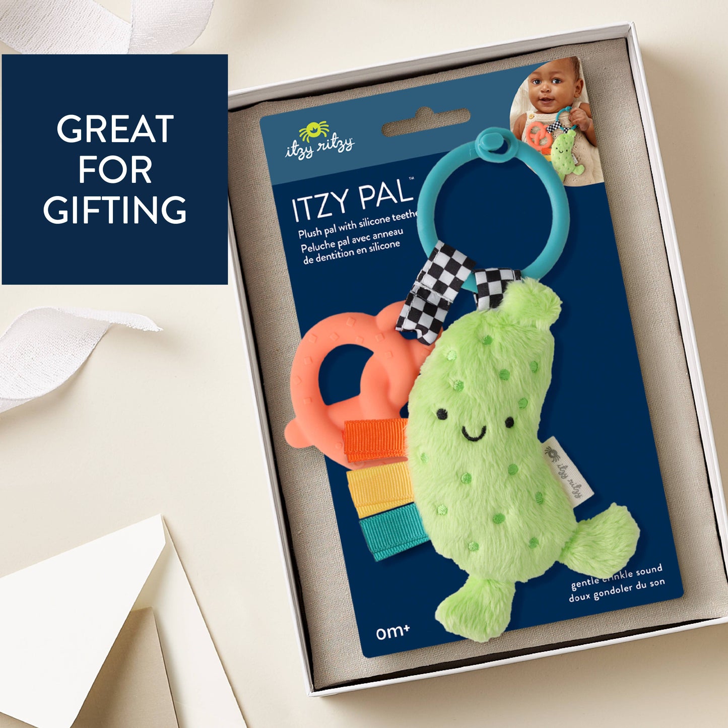 Itzy Pal™ Plush + Teether: Pickle