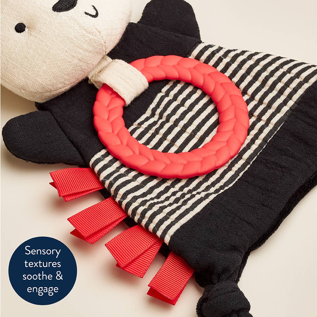 Bitzy Crinkle™ Sensory Toy With Teether: Dino