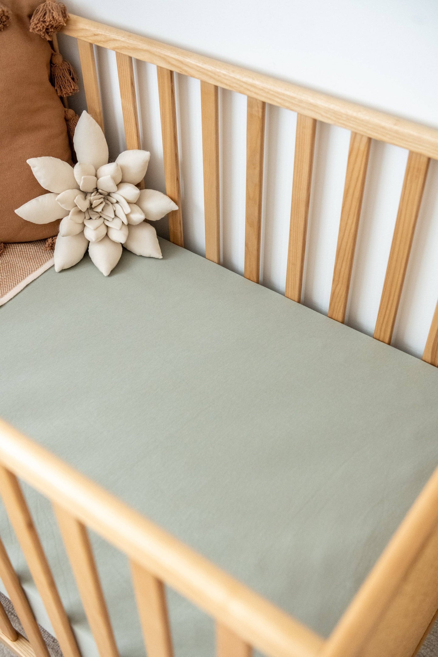 Organic Cot Sheet: Blush