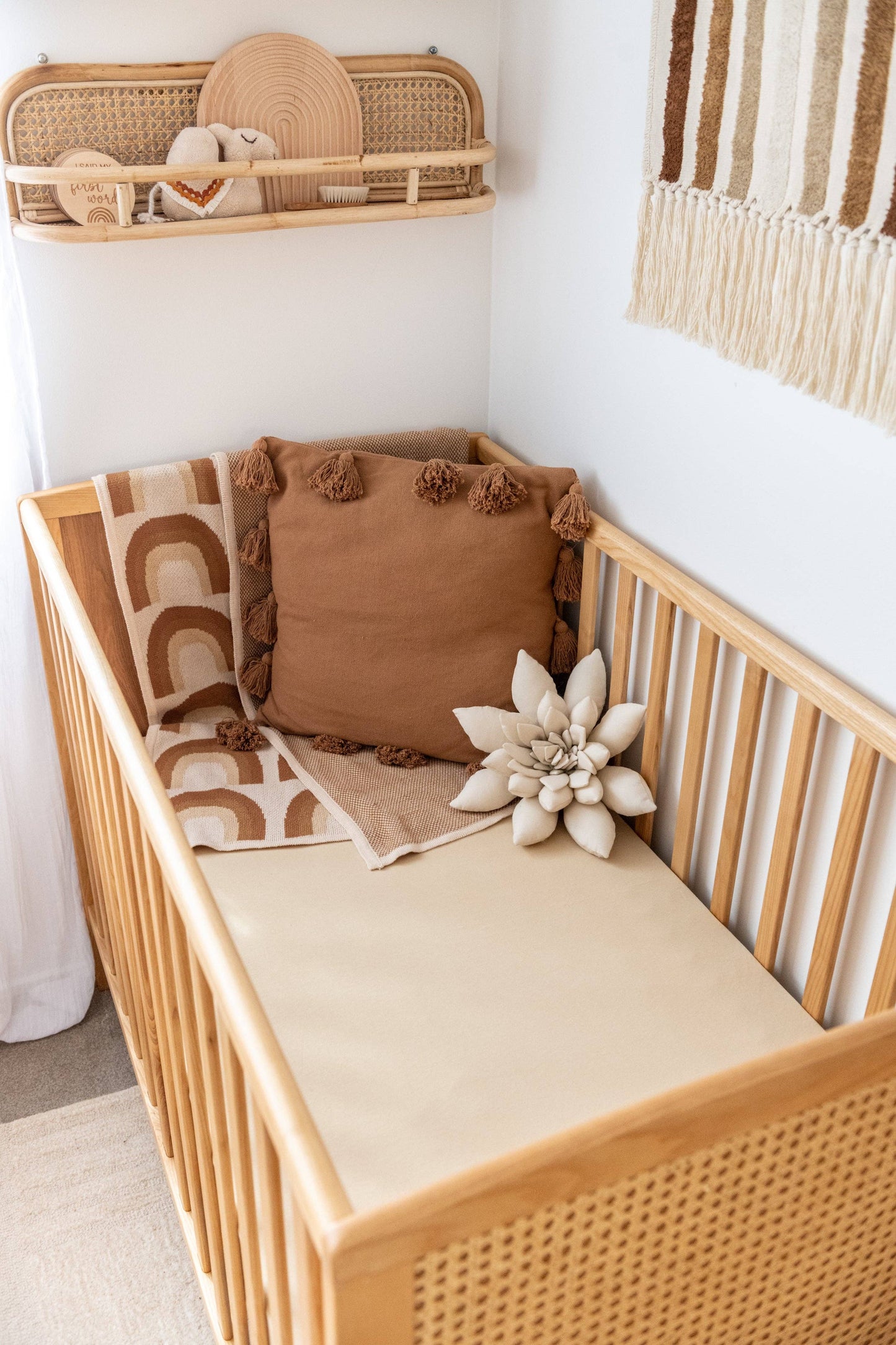 Organic Cot Sheet: Blush