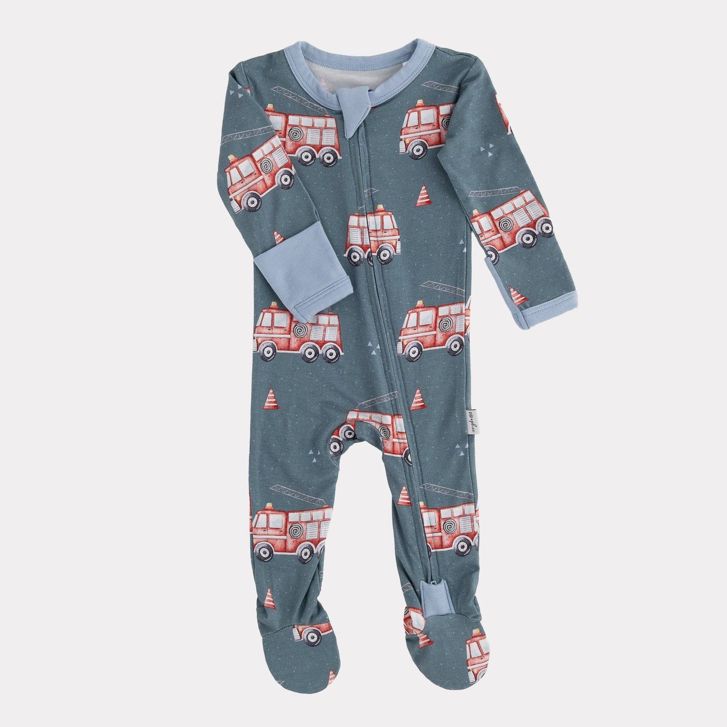 Bamboo Footed Sleepers | Blush Checks