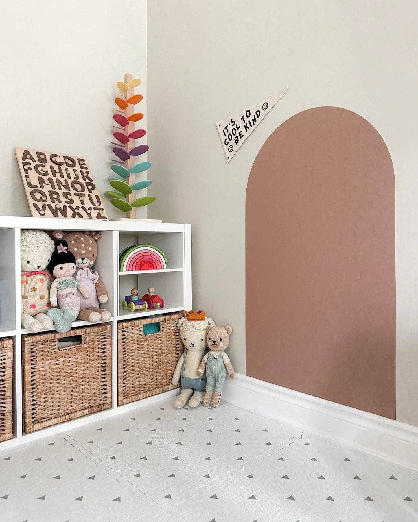 Magic Playwall - Arch Magnetic Wall Decal for Kids: Blush