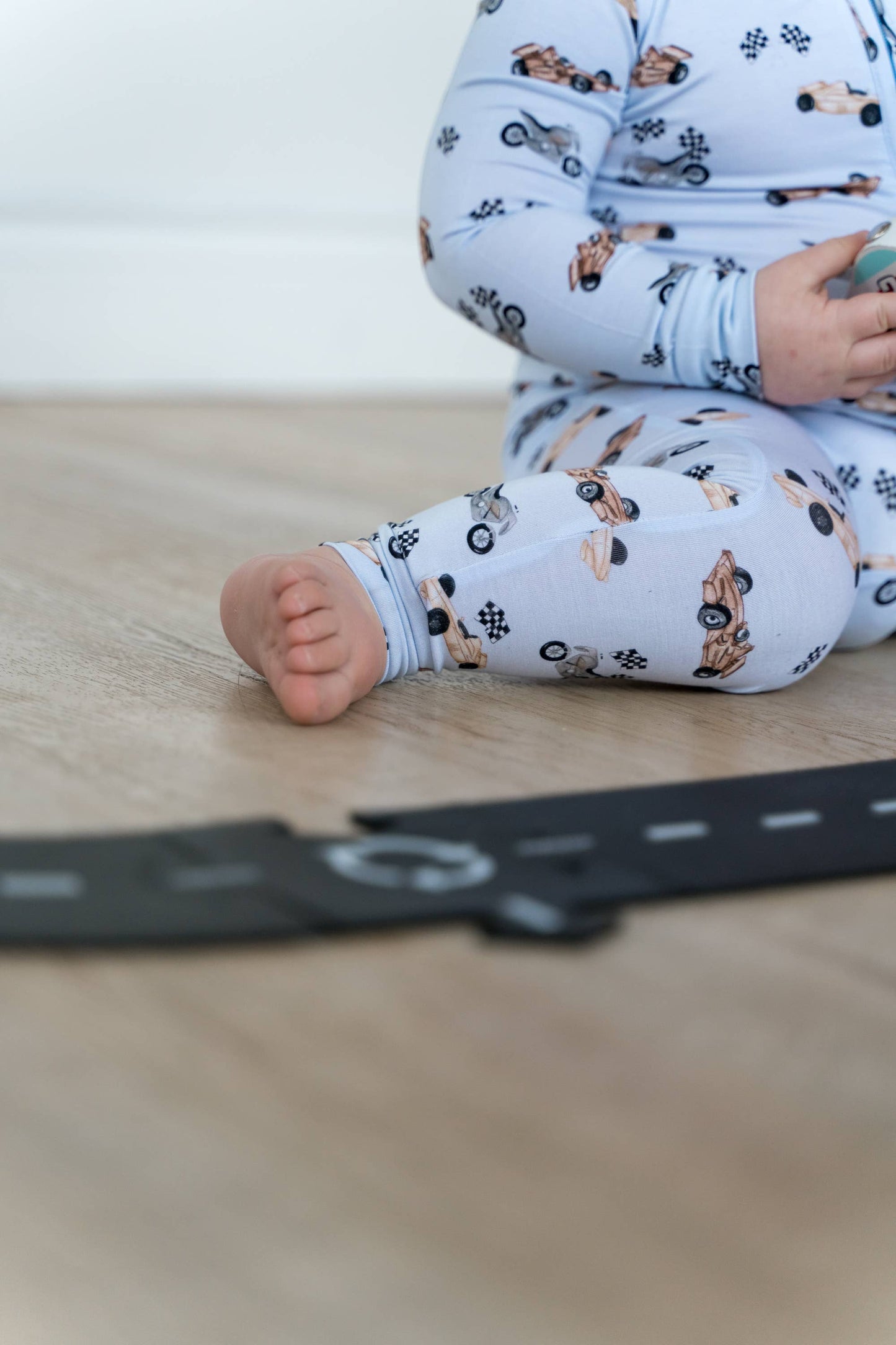 Bamboo Footless Sleeper | Black Checks