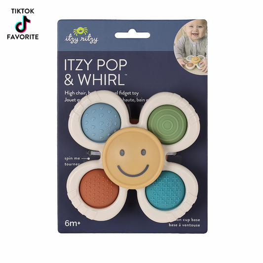 Itzy Pop & Whirl™ - Bath + Travel Toy: Smile