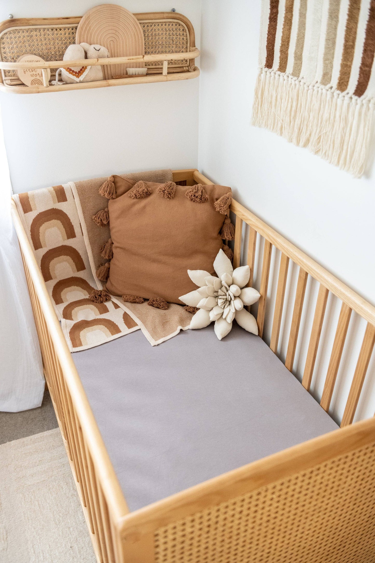 Organic Cot Sheet: Blush