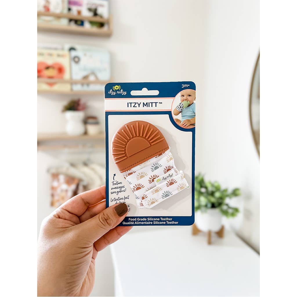 Itzy Mitt™ Silicone Teething Mitts: Bow