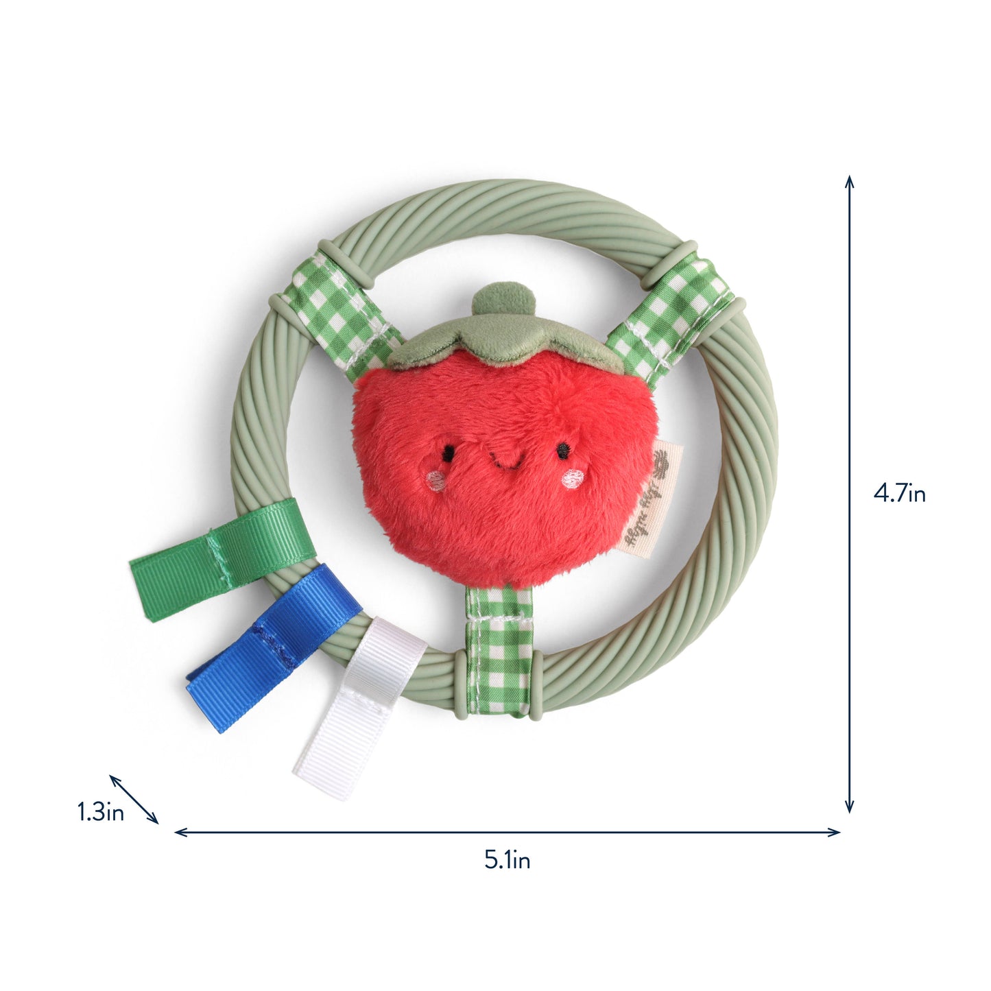 *NEW* Itzy Ring Pal™ - Teething Ring with Plush Character: Pink Kitty