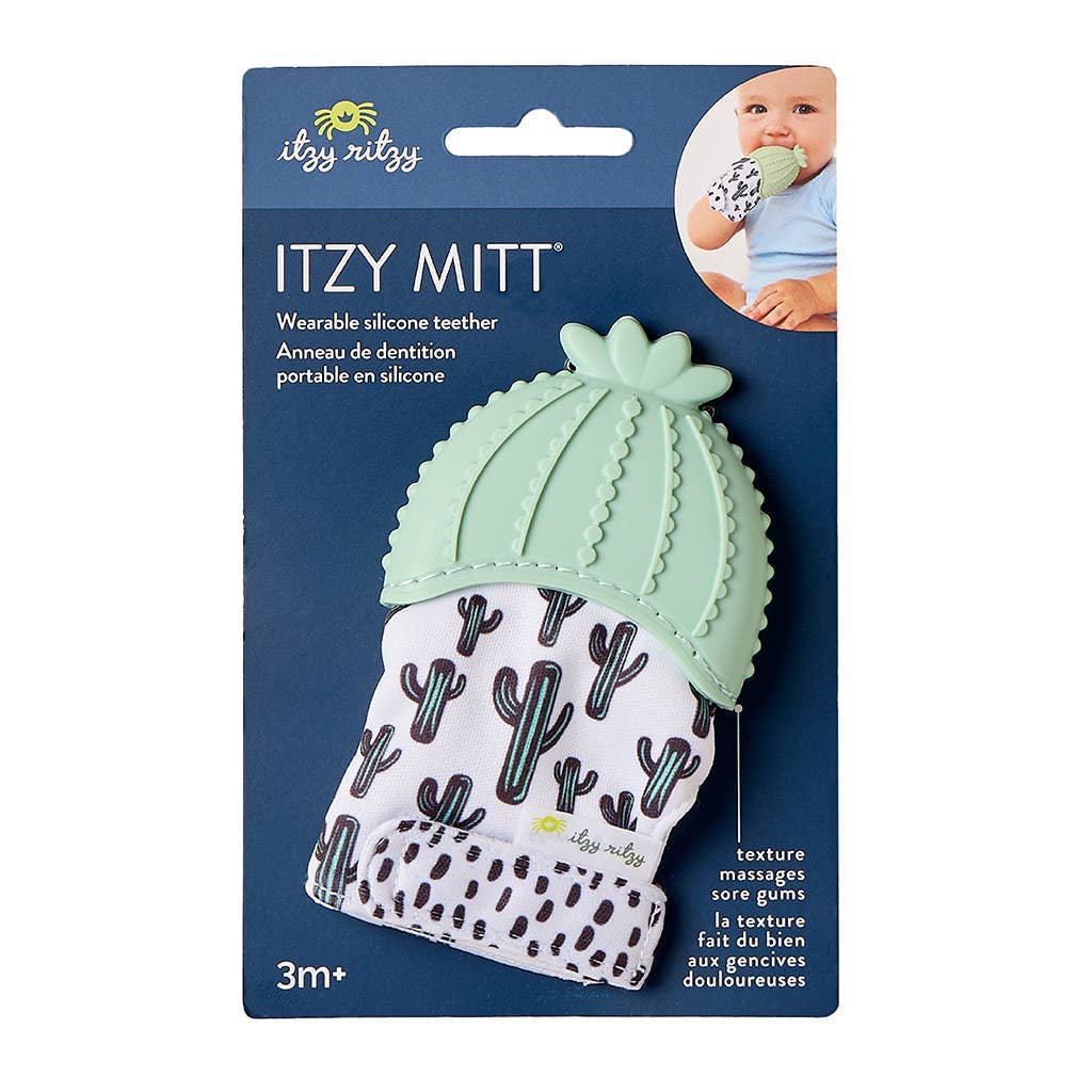 Itzy Mitt™ Silicone Teething Mitts: Highland Cow