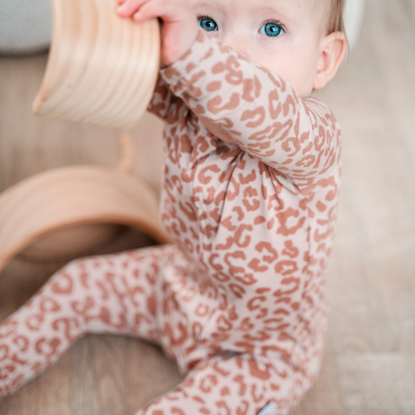 Bamboo Footed Sleepers | Prints: 3-6M / Cheetah