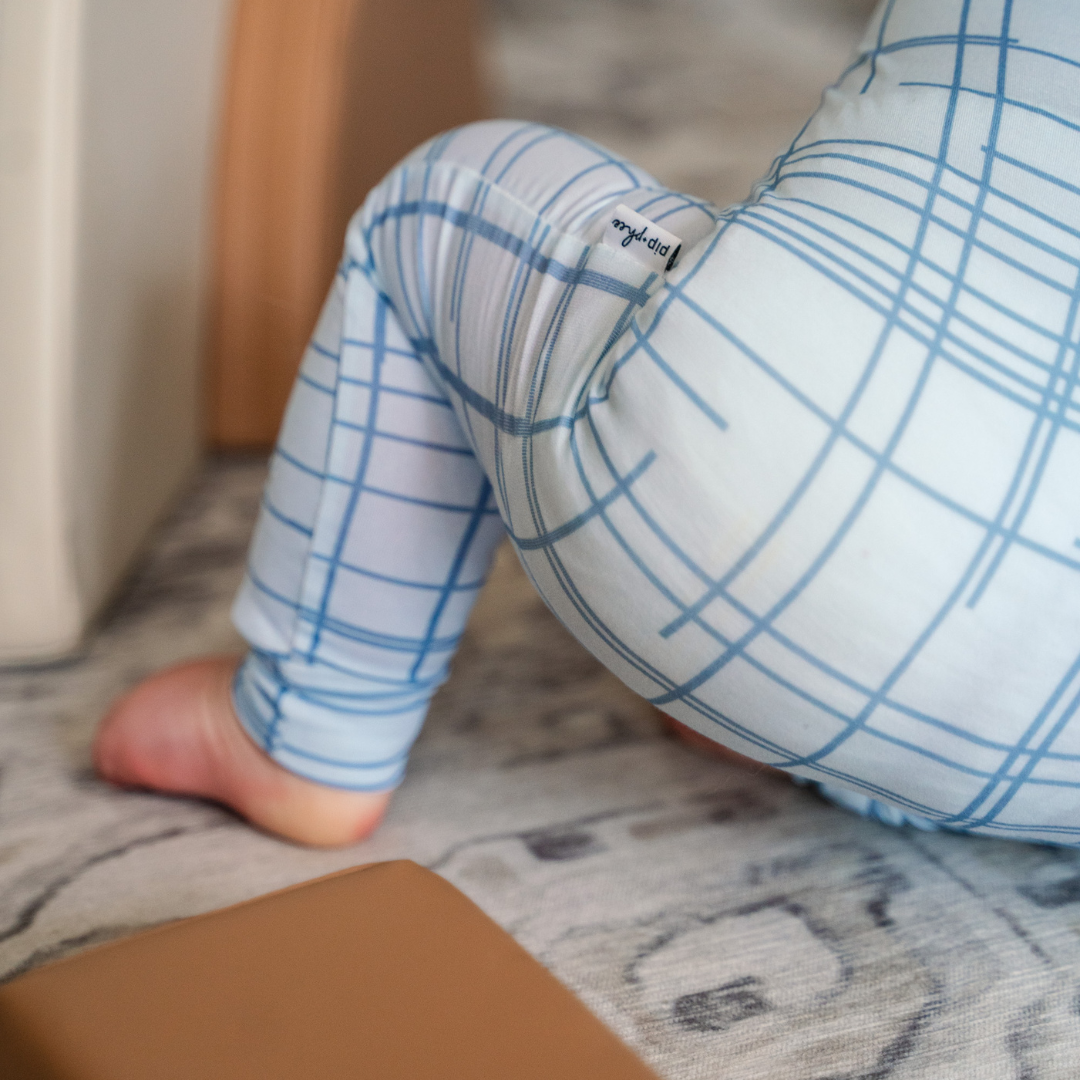 Bamboo Footless Sleepers | Blush Checks