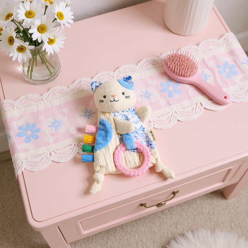 Bitzy Crinkle™ Sensory Toy With Teether: Bunny