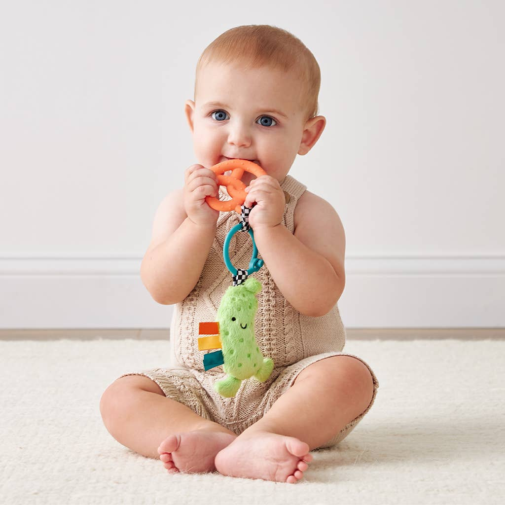 Itzy Pal™ Plush + Teether: Pickle