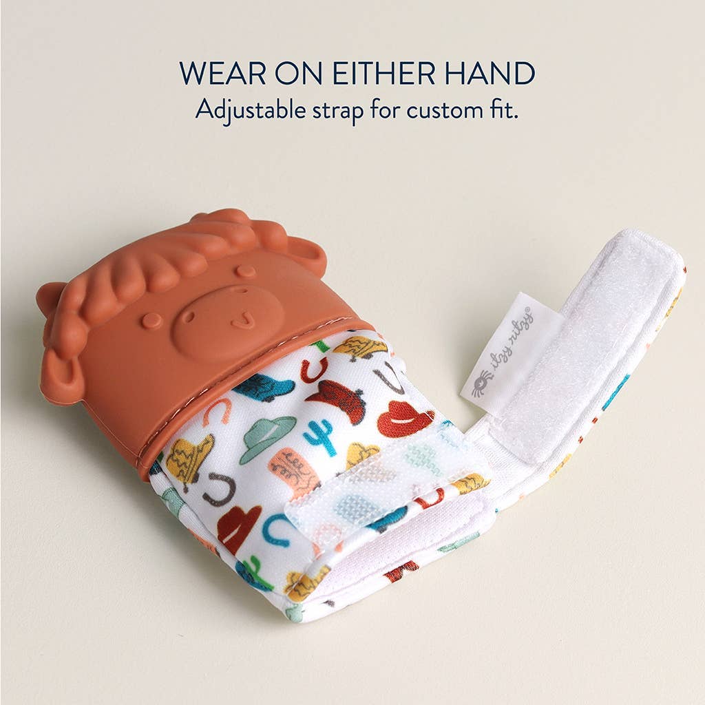Itzy Mitt™ Silicone Teething Mitts: Bow
