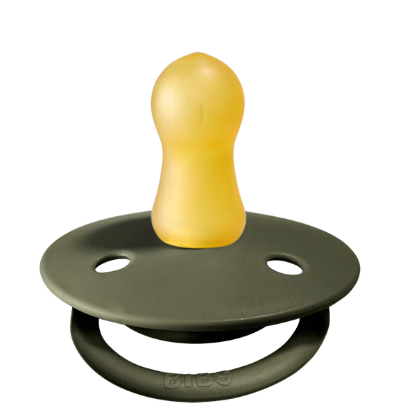 BIBS Pacifier De Lux Latex 2 PK - Hunter Green