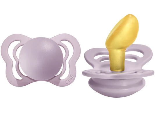 BIBS Pacifier Couture Latex 2 PK - DUSKY LILAC