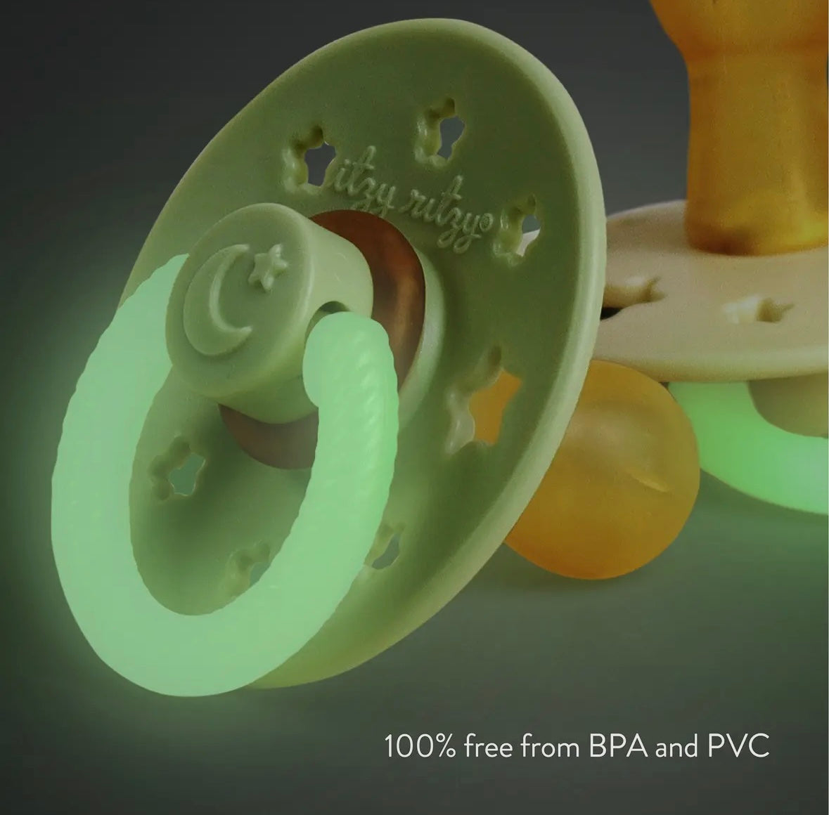 *New* Itzy Soother™ Natural Rubber Paci Sets: Glow 6-18 M