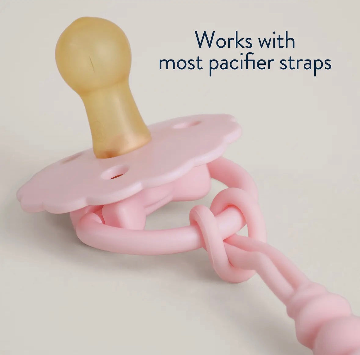 *New* Itzy Soother™ Natural Rubber Paci Sets: Pink Bow 0-6 M