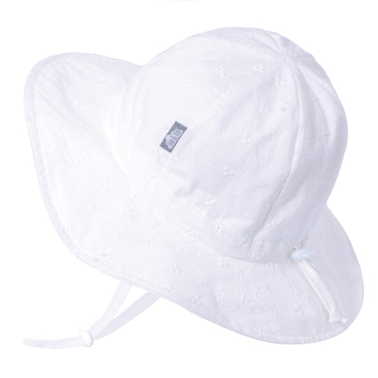 White Eyelet - Floppy Hat