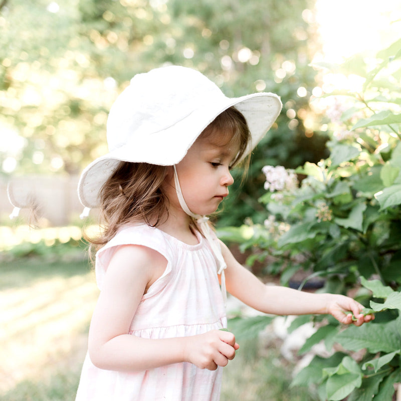 White Eyelet - Floppy Hat