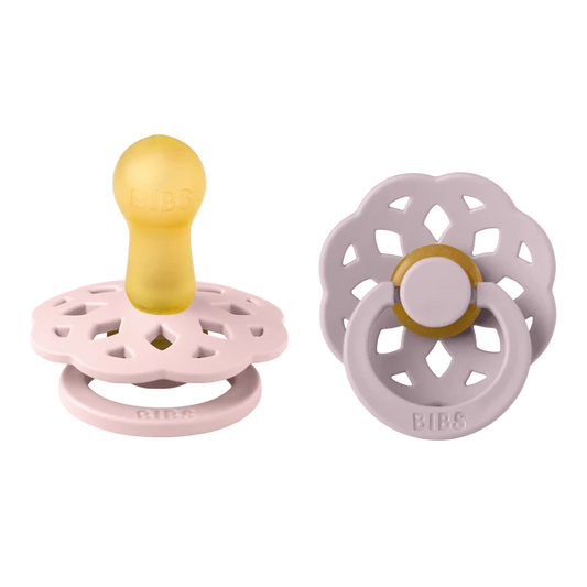 BIBS® Pacifier Boheme Latex 2 PK Blossom / Dusky Lilac