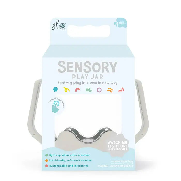 Sensory Light Up Jar - Grey