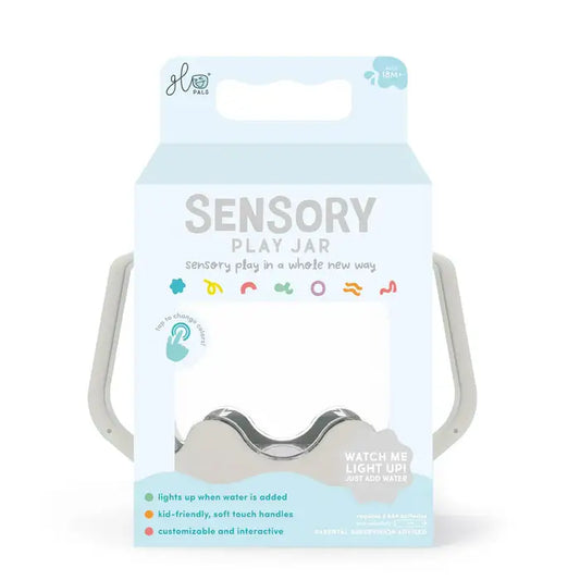 Sensory Light Up Jar - Grey