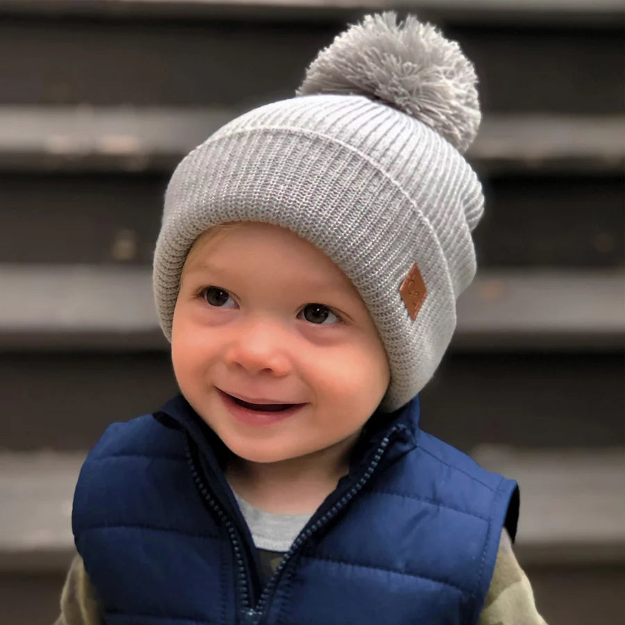 Babyfied Apparel - PomPom Toque | Grey